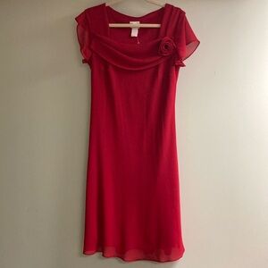 Fashion Bug Red Midi Dress